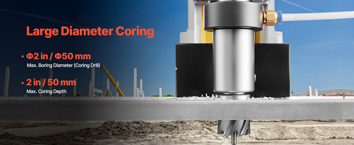 SucceBuy Magnetic Drill Boring Diameter Portable Electric Mag Drill Press Drilling Machine Metal Surface Industrial Improvement - ShoreCo.Shop