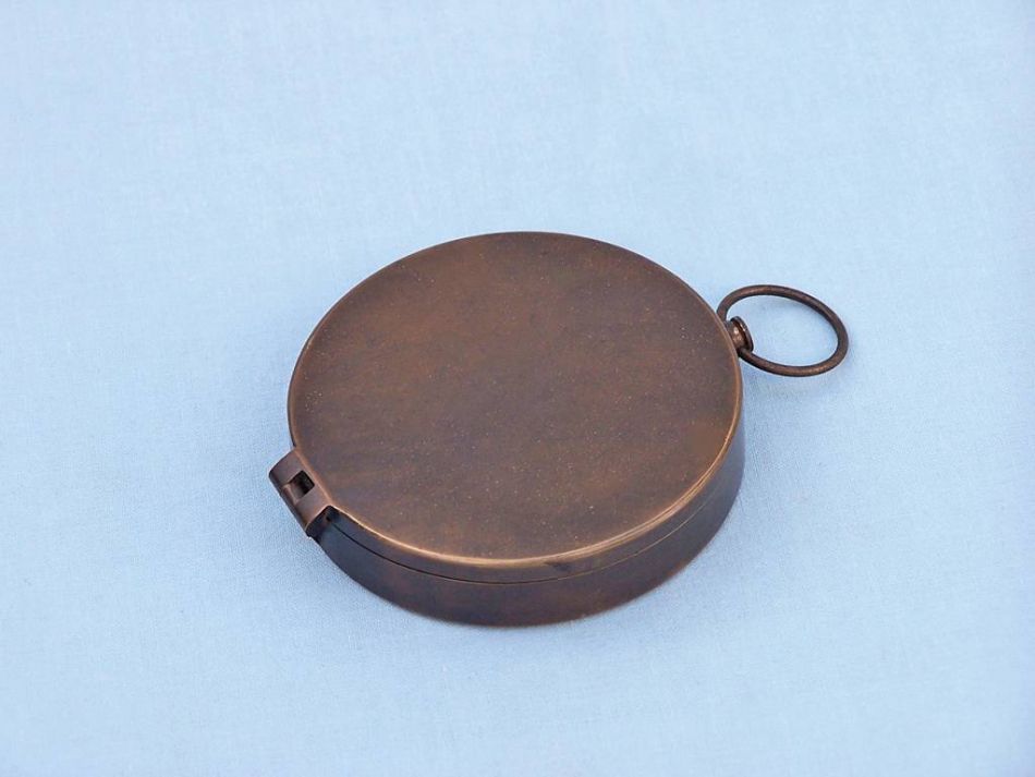 Bronzed Gentlemen's Compass With Rosewood Box 4""    Home Decor Supply | Online Retail | ShoreShopper.com