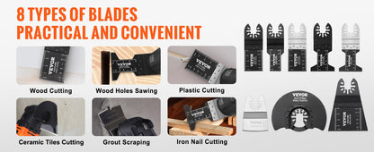 SucceBuy 30PCS Multi Tool Blades Kits Universal Release Oscillating Multi-Function Renovator Saw Blades for Dewalt Craftsman - ShoreCo.Shop