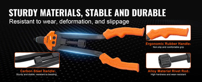 SucceBuy 14" 16" Rivet Nut Tool Rivnut Tool Kit with Metric and SAE Mandrels 70PCS/186PCS Rivet Nuts With Rugged Carrying Case    Home Decor Supply | Online Retail | ShoreShopper.com