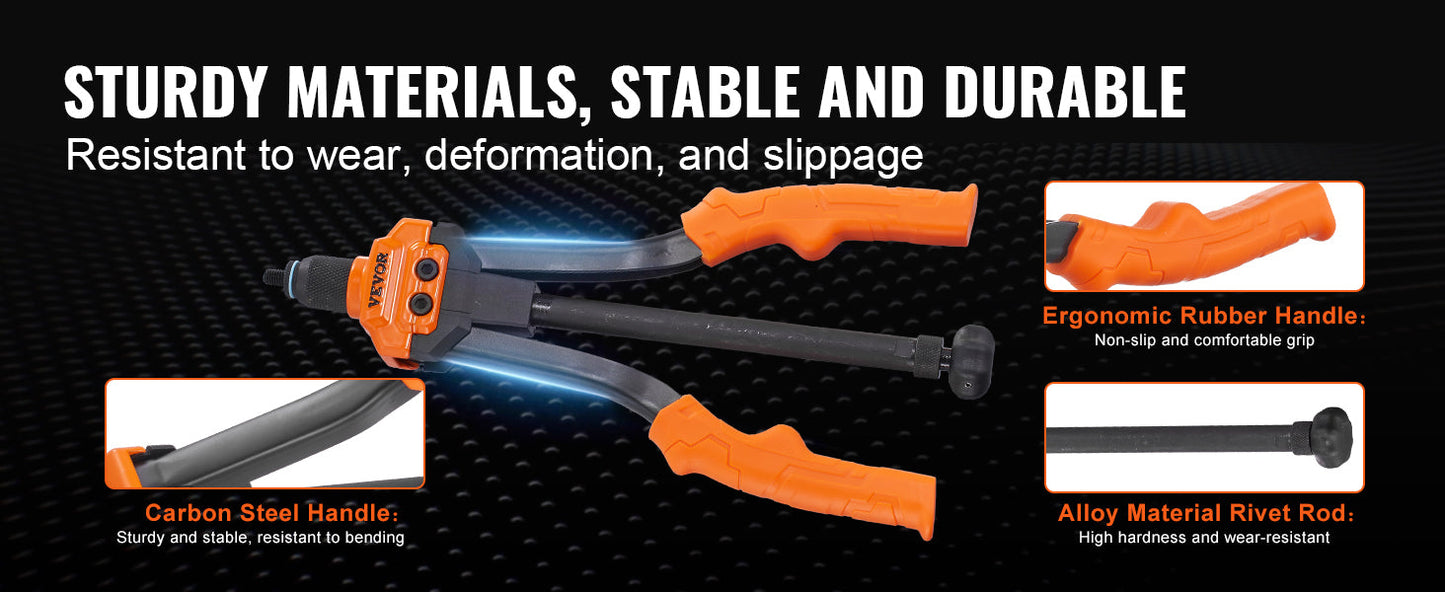 SucceBuy 14" 16" Rivet Nut Tool Rivnut Tool Kit with Metric and SAE Mandrels 70PCS/186PCS Rivet Nuts With Rugged Carrying Case    Home Decor Supply | Online Retail | ShoreShopper.com