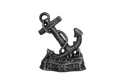 Antique Silver Cast Iron Anchor Door Stopper 8""    Home Decor Supply | Online Retail | ShoreShopper.com