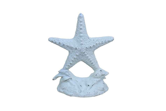 Whitewashed Cast Iron Starfish Door Stopper 11""    Home Decor Supply | Online Retail | ShoreShopper.com