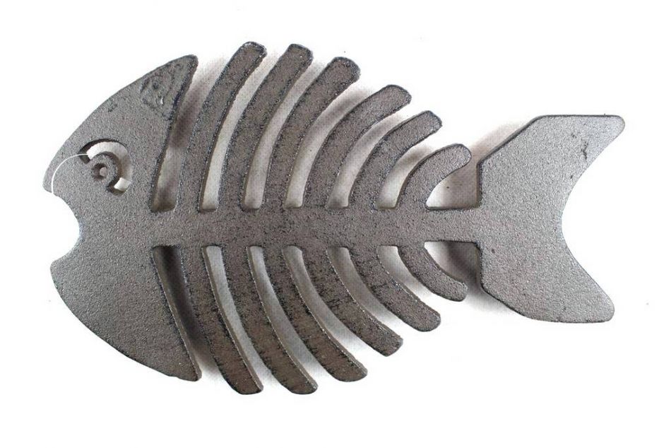 Cast Iron Fish Bone Trivet 11""    Home Decor Supply | Online Retail | ShoreShopper.com