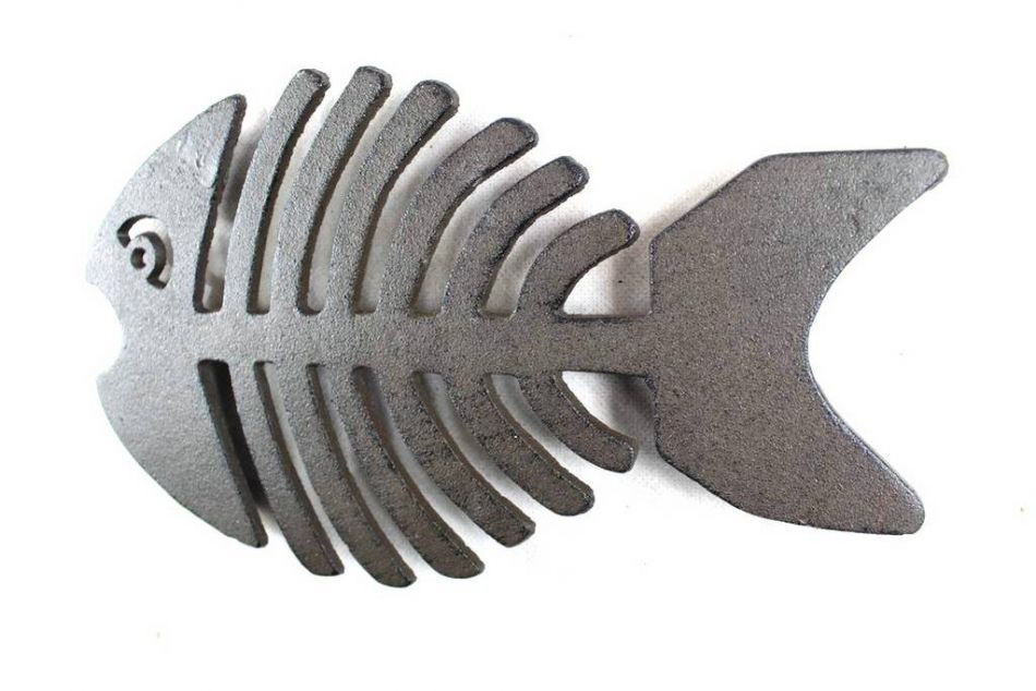 Cast Iron Fish Bone Trivet 11""    Home Decor Supply | Online Retail | ShoreShopper.com