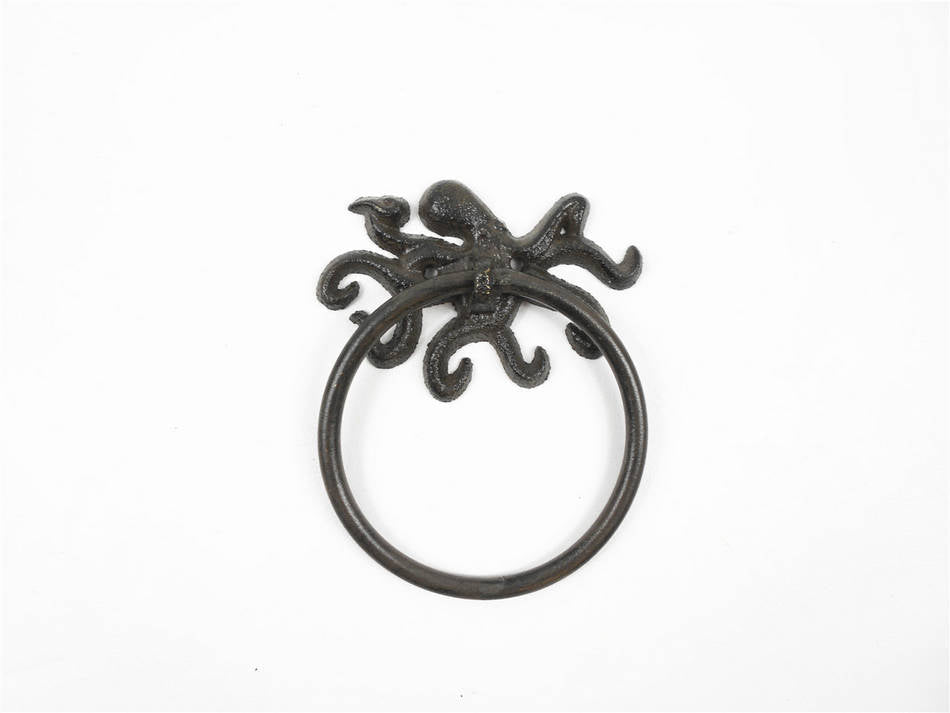 Cast Iron Octopus Towel Holder 6""    Home Decor Supply | Online Retail | ShoreShopper.com