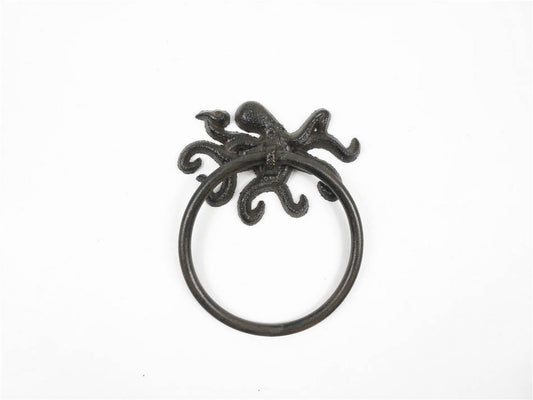 Cast Iron Octopus Towel Holder 6""    Home Decor Supply | Online Retail | ShoreShopper.com