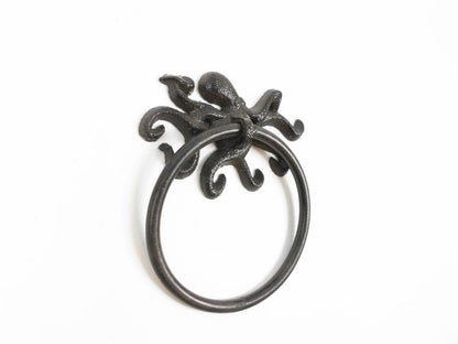 Cast Iron Octopus Towel Holder 6""    Home Decor Supply | Online Retail | ShoreShopper.com