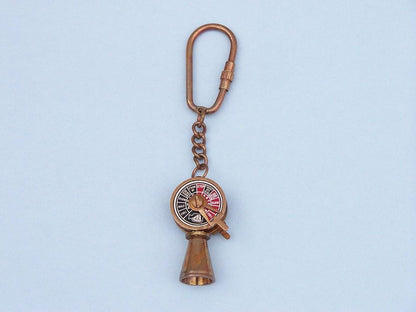 Antique Copper Titanic Engine Telegraph Key Chain 5""    Home Decor Supply | Online Retail | ShoreShopper.com