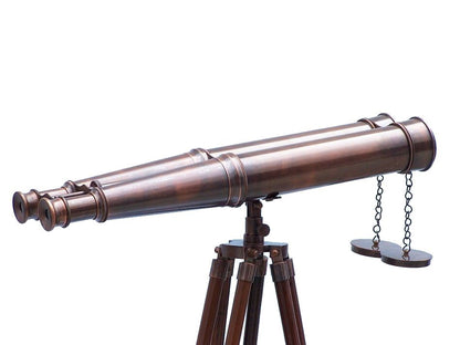 Floor Standing Admiral's Antique Copper Binoculars 62""    Home Decor Supply | Online Retail | ShoreShopper.com