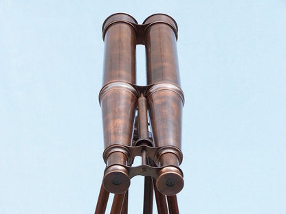 Floor Standing Admiral's Antique Copper Binoculars 62""    Home Decor Supply | Online Retail | ShoreShopper.com