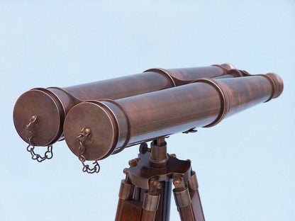 Floor Standing Admiral's Antique Copper Binoculars 62""    Home Decor Supply | Online Retail | ShoreShopper.com