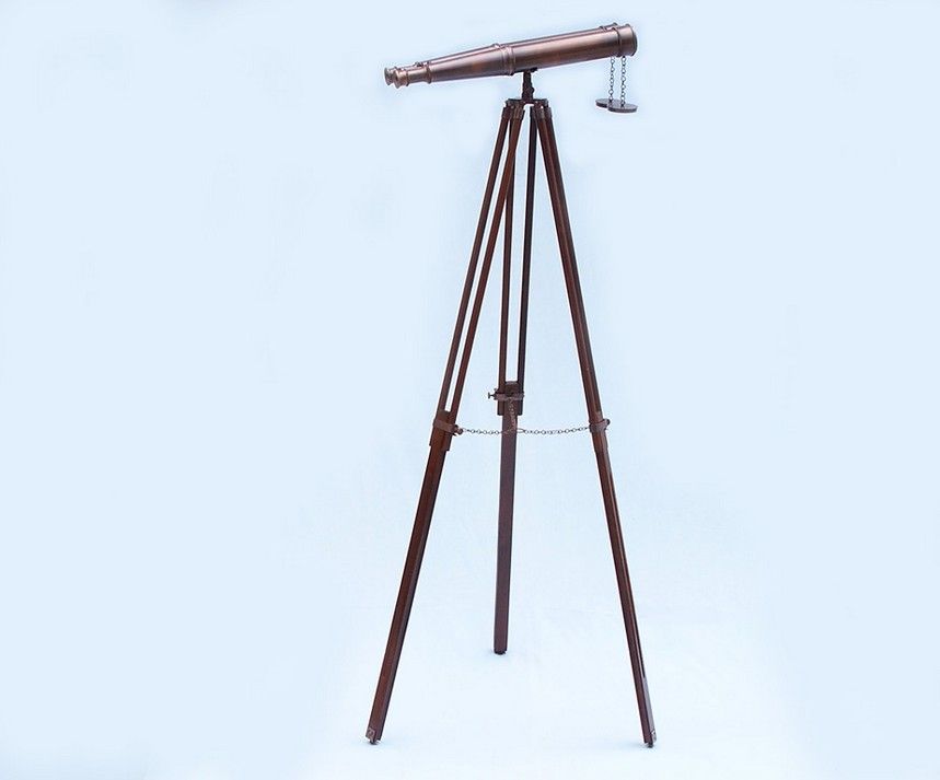 Floor Standing Admiral's Antique Copper Binoculars 62""    Home Decor Supply | Online Retail | ShoreShopper.com