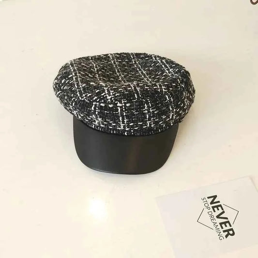 Octagonal Beret, Newsboy Cap, Painter's Hat
